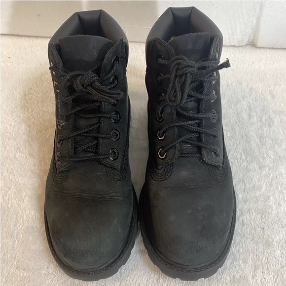 Timberland Premium 6" Black Nubuck Leather Waterproof Insulated Boot Toddler 11M - Picture 12 of 14